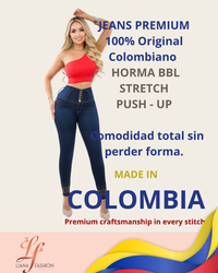 Jean Colombiano BBL Skinny con Bordado