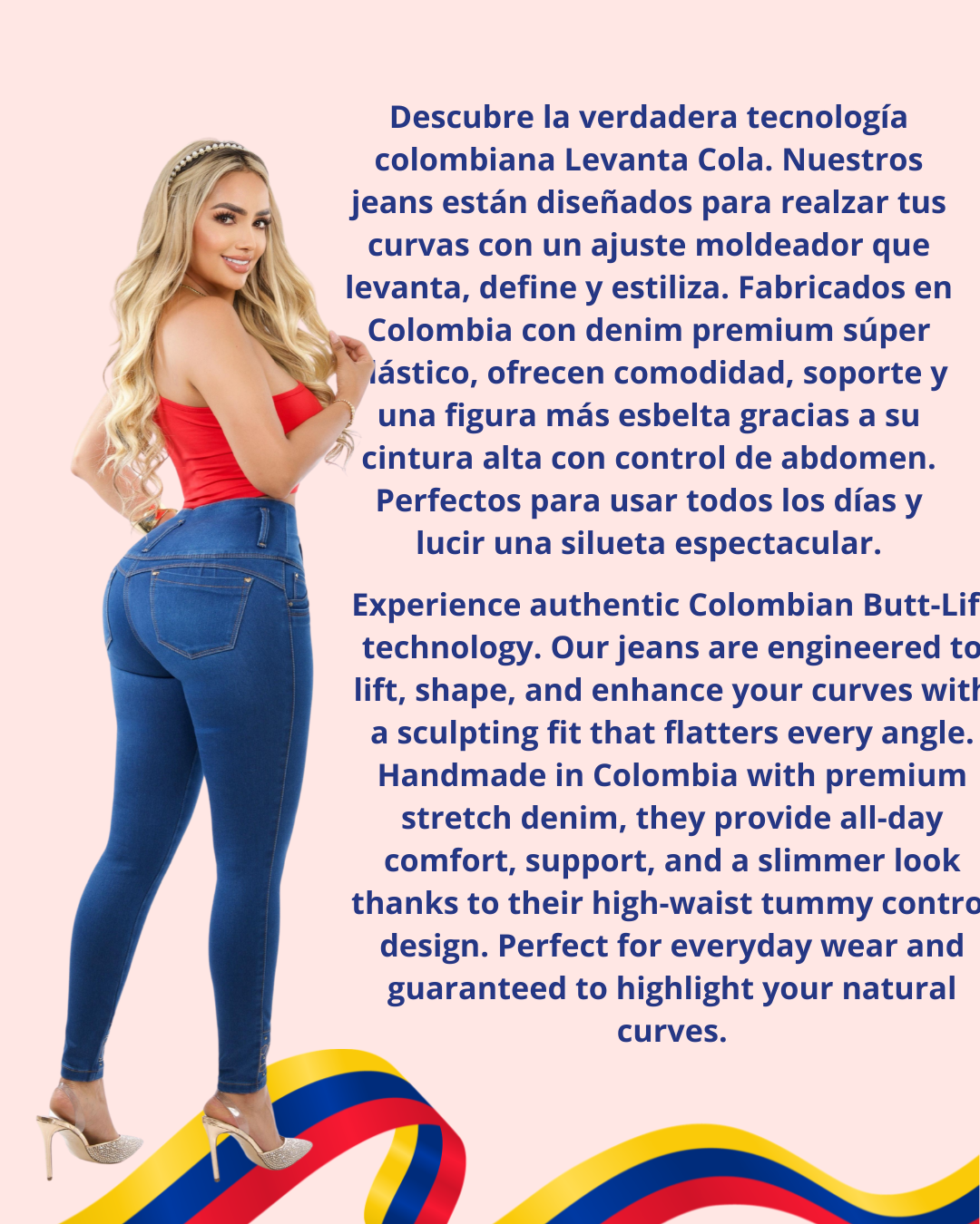 Jean Colombiano BBL Skinny con Bordado