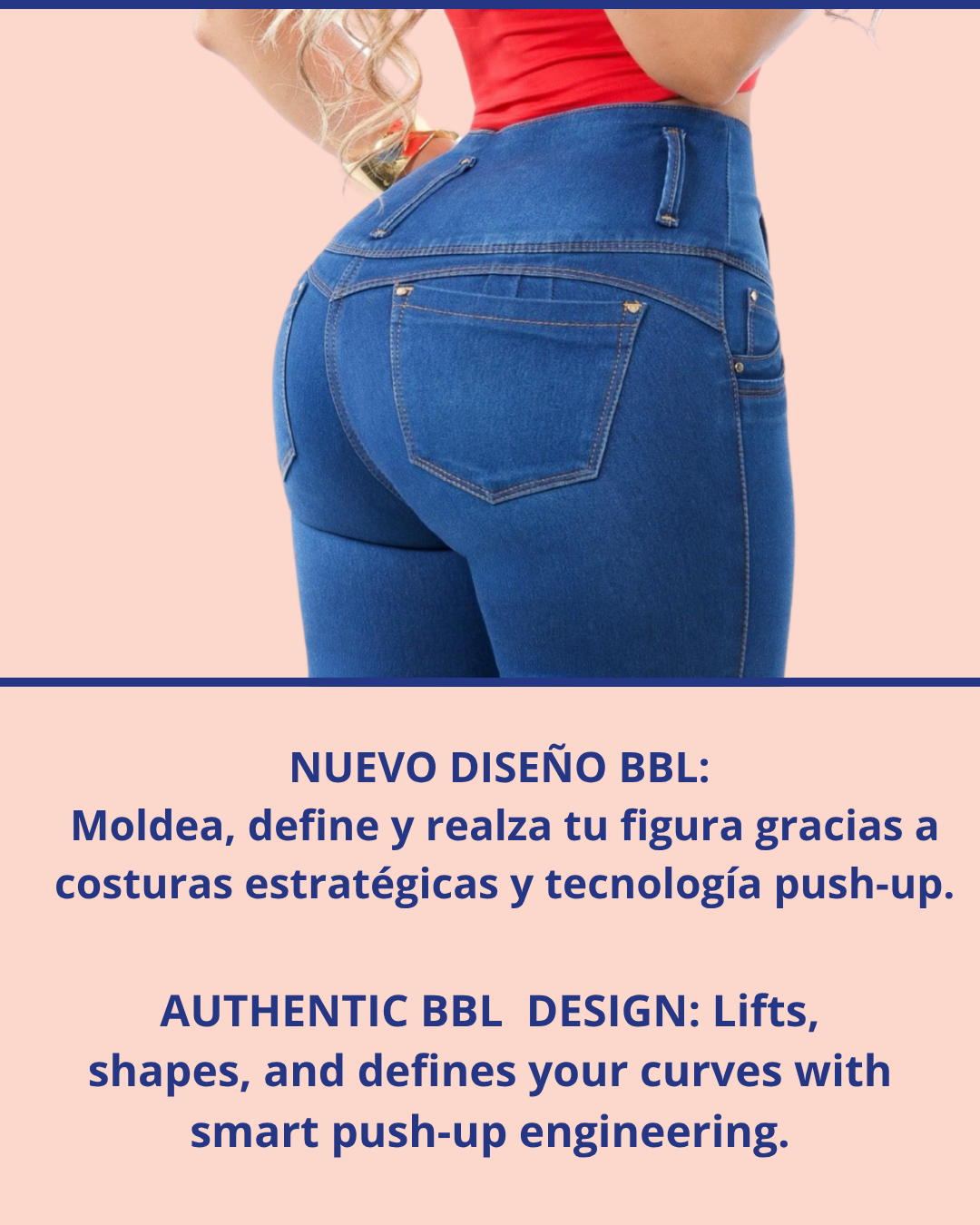 Jean Colombiano BBL Skinny con Bordado