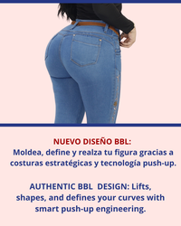 Jean Colombiano BBL Skinny con Bordado