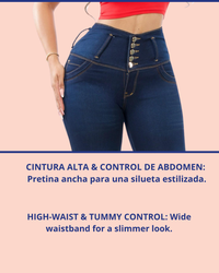 Jean Colombiano BBL Skinny con Bordado