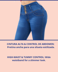 Jean Colombiano BBL Skinny con Bordado